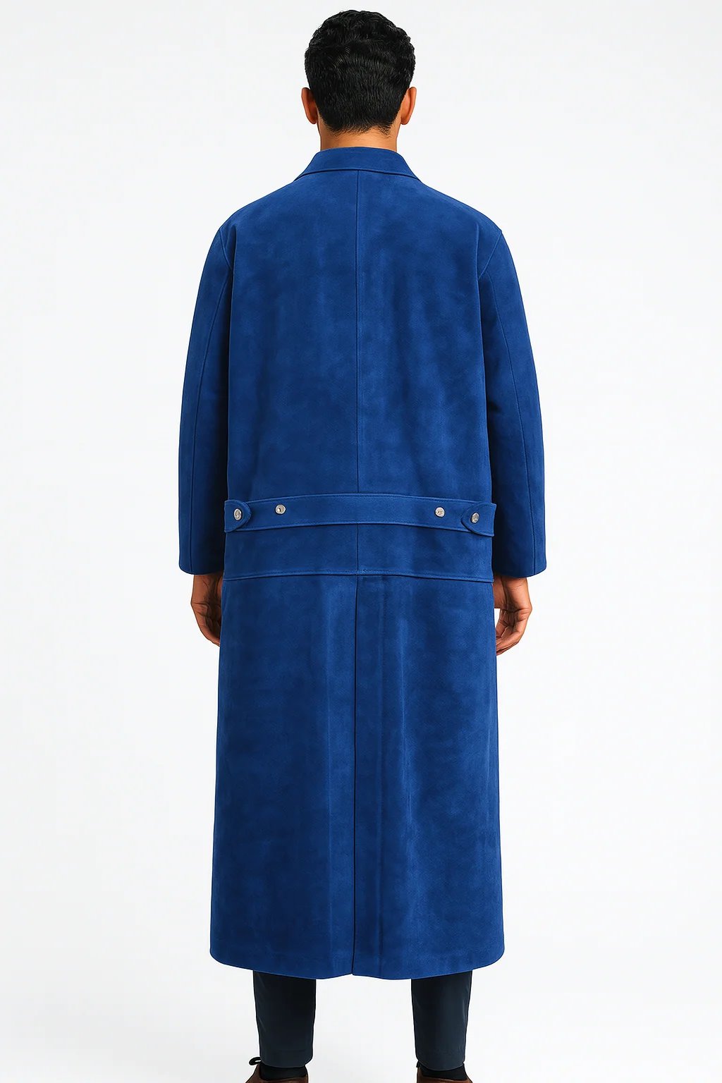 Heat &amp; Water Repellent Leather Foundry Long Coat