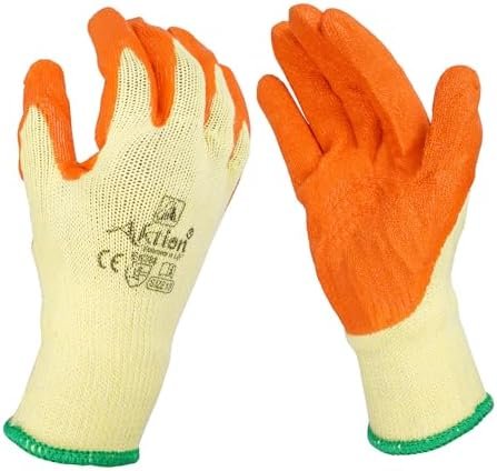 Cotton Latex-Coated Safety Gloves